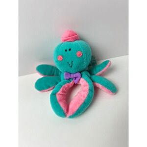 Vintage Russ Berrie Tubby Octopus Plush Rattle Toy